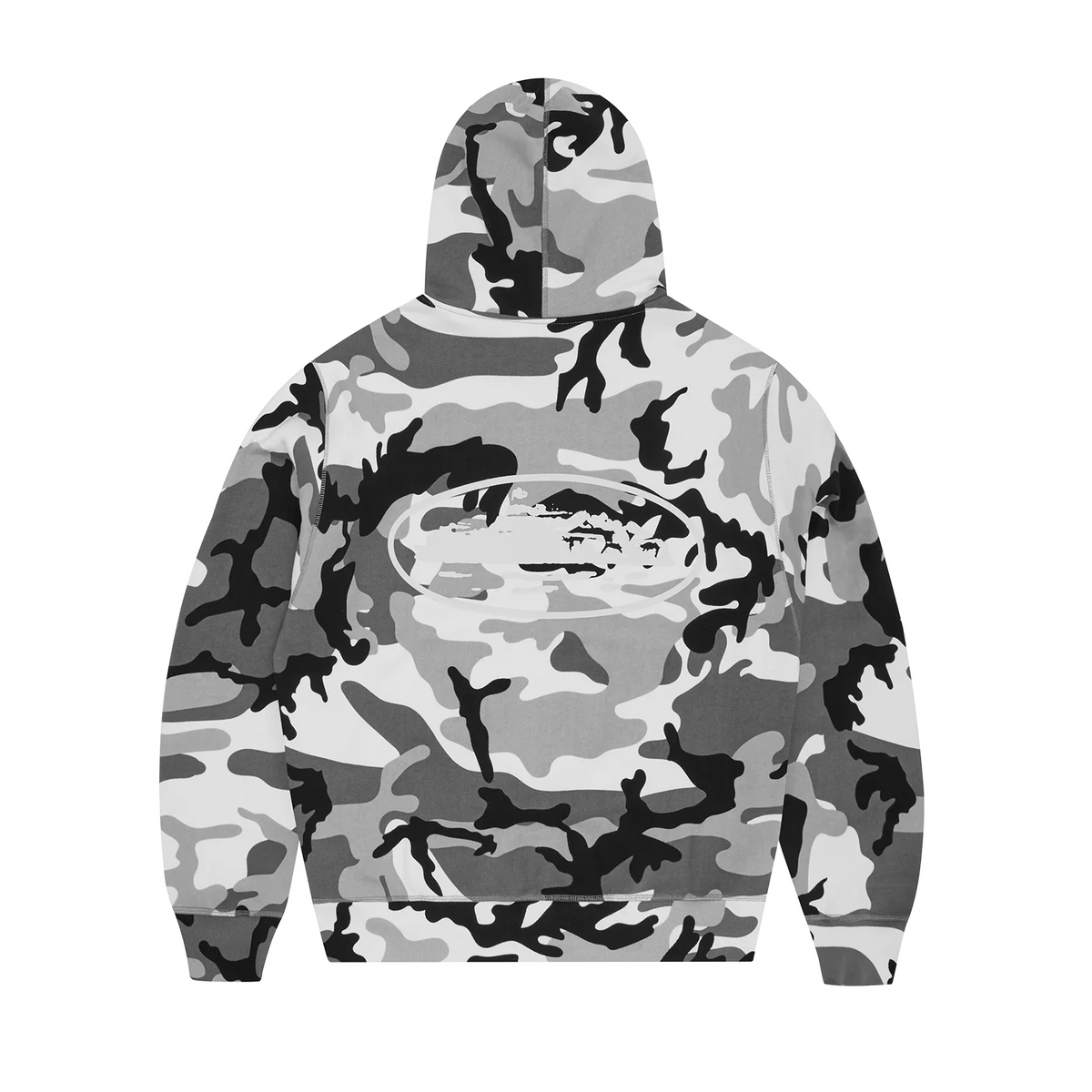 ISLAND PUFF PRINT ZIP HOODIE [ARCTIC CAMO]