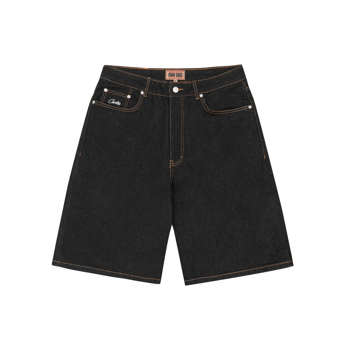 DUAL STRIPE DENIM SHORT