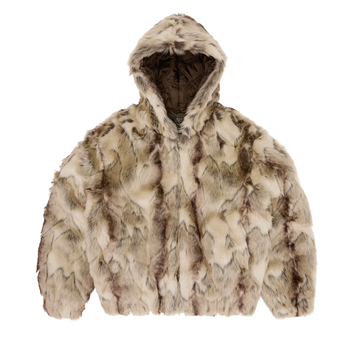 PELT HOODED FUR JACKET